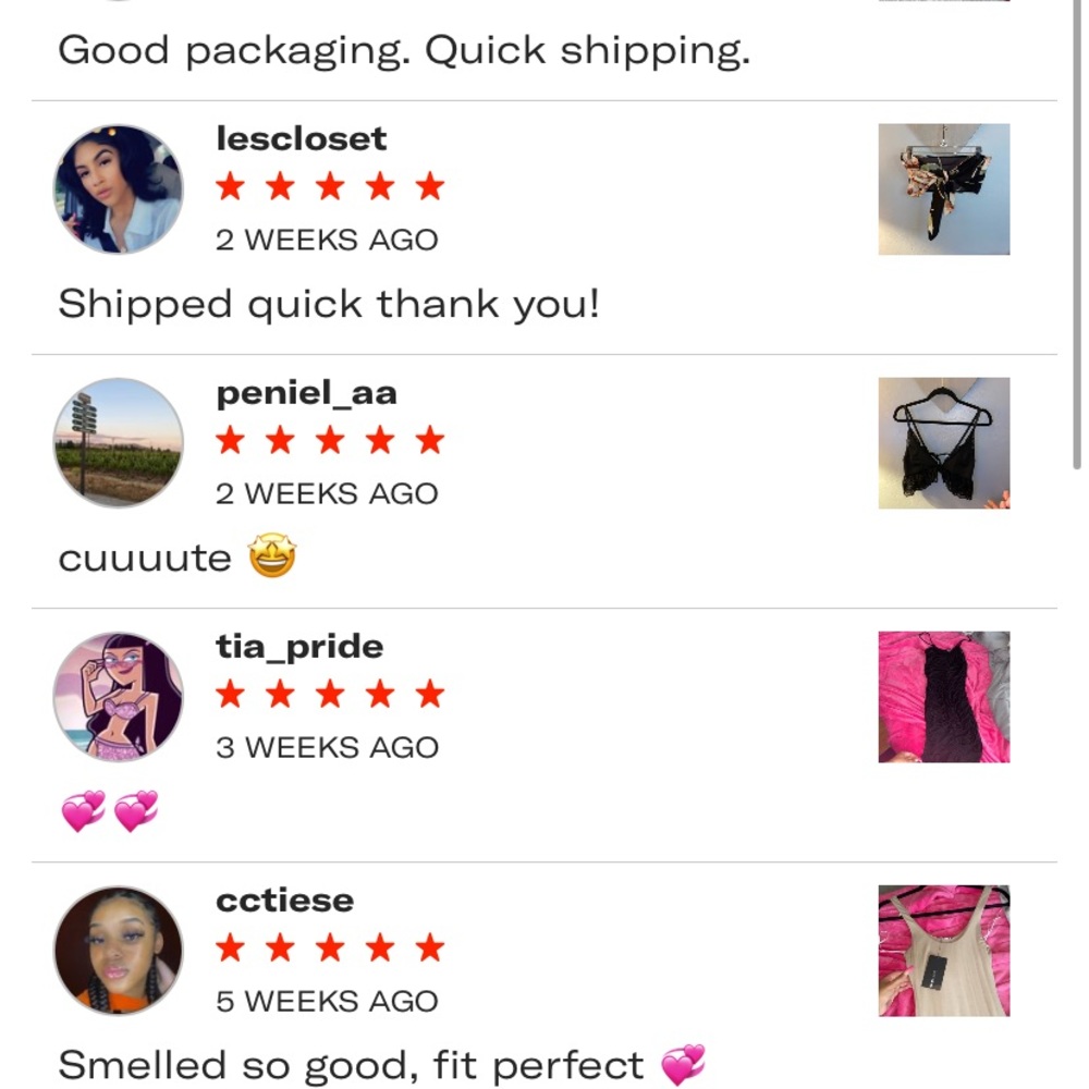 My Reviews On Depop 📦 💕